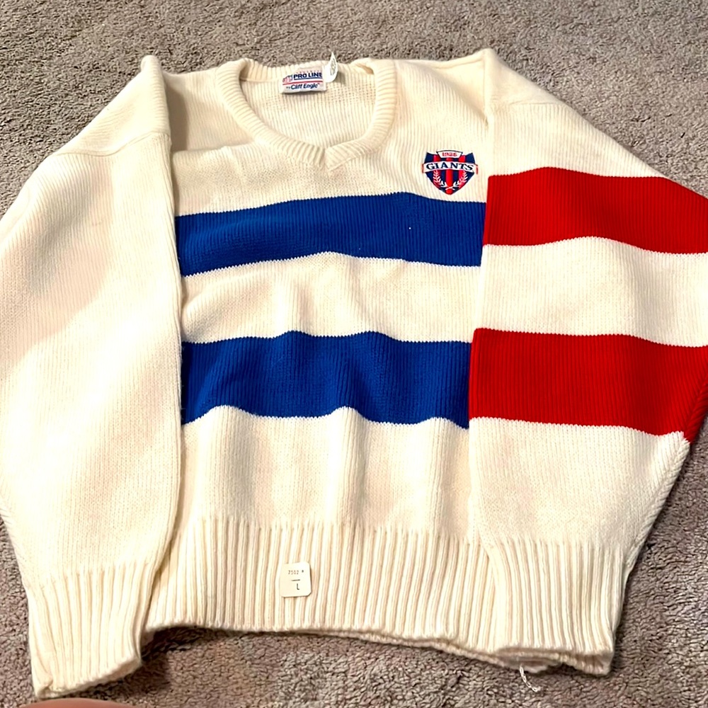 Vintage rare Cliff Engle New York Giants sweater